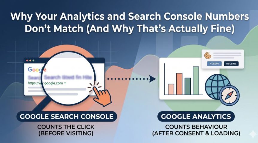 Why Your Analytics and Search Console Numbers Don't Match (And Why That's Actually Fine).